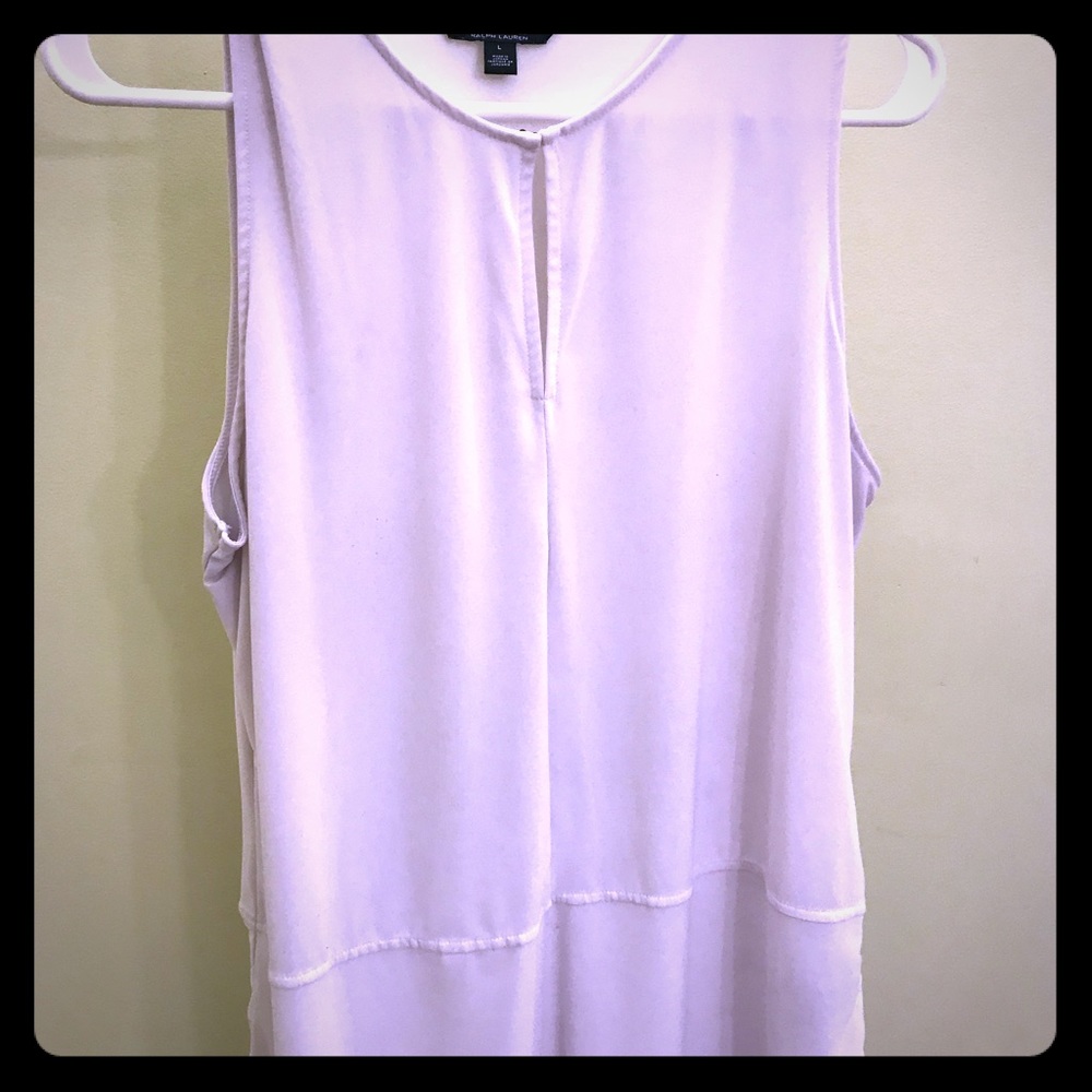 Lauren Ralph Lauren white dress tank top